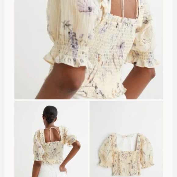 H&M Boho smocked crop - Picture 3 of 6